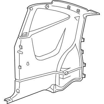 GM 22725290 Panel Assembly, Quarter Trim *Graphite