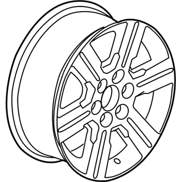 GM 9597516 Wheel Rim, 18X7.5 Aluminum 50Mm Outside 132X6 Bellcrank *Machine Face