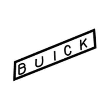 Buick 25677720 Nameplate