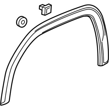 GMC 23396048 Wheel Opening Molding