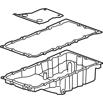 Cadillac 12612257 Oil Pan