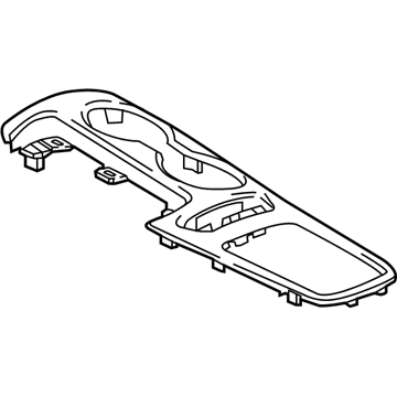 GM 13437545 Plate Assembly, Front Floor Console Trim *Liquid Pallat