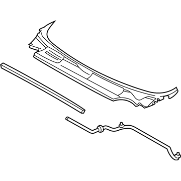 Pontiac 10382573 Cowl Grille