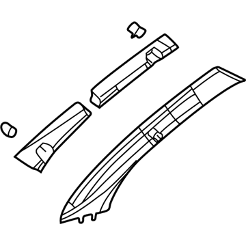 Saturn 15851570 Windshield Trim