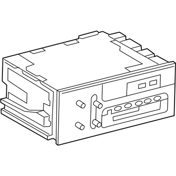 GM 16170865 Radio Assembly, Amplitude Modulation/Frequency Modulation Stereo & Clock & Compact Disc Player *Marked Print