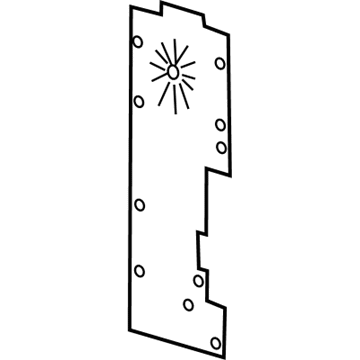 GMC 23419647 Baffle