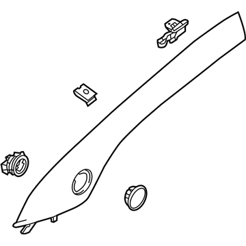 GM 42497274 Molding Assembly, Windshield Garnish *Titanium