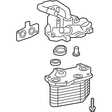 Cadillac 12699381 Oil Cooler Assembly