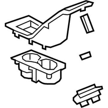 GM 96827540 Plate Asm,Front Floor Console Cover Trim