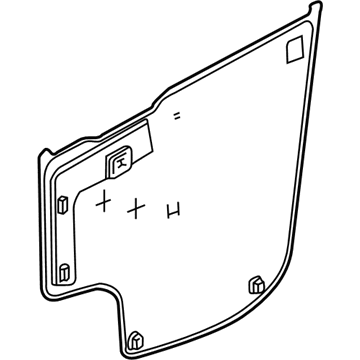 GM 15837766 Deflector,Front Side Door Water