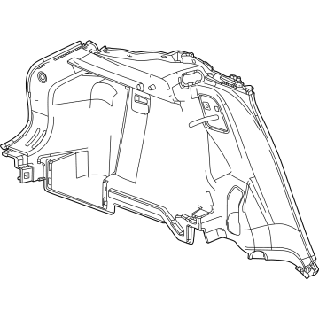 Chevy 42857696 Lower Quarter Trim