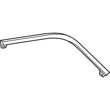 GM 22711075 Weatherstrip Assembly, Rear Side Door Upper Auxiliary