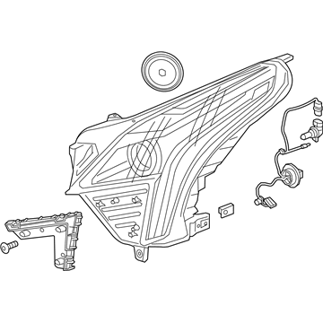 Cadillac 84496131 Headlamp Assembly