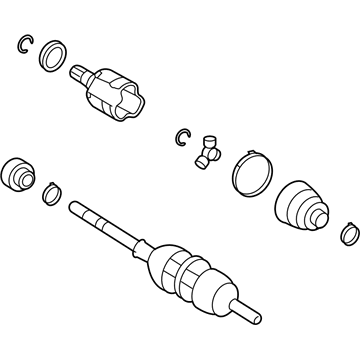 2009 Pontiac Vibe Axle Shaft - 19183749