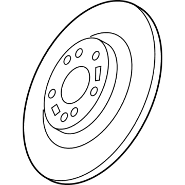 GM 13514611 Rear Brake Rotor (Coated)