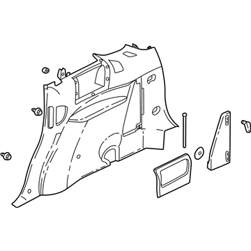 Buick 10328072 Lower Quarter Trim