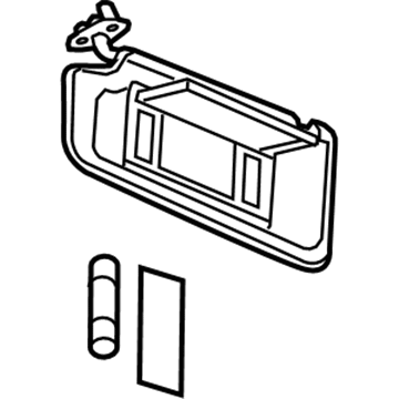 GM 90925511 Sunshade Assembly, . *Shale