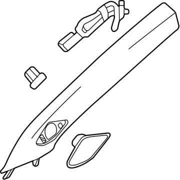 GM 42842436 MOLDING ASM-W/S GARN *VY LT ASH GRR