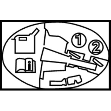 Chevy 84089673 Fuel Label