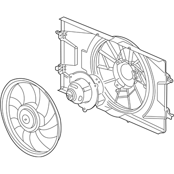 2007 Chevy Cobalt Radiator fan - 15849644