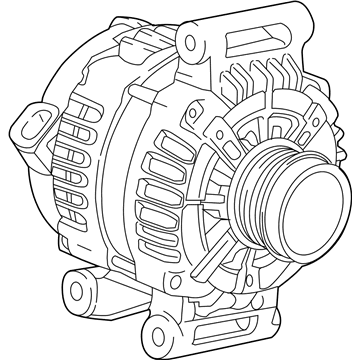 Chevy 13555796 GENERATOR,(SEE GROUP 02 "GENERATOR MOUNTING" FOR DETAILED ILLUSTRATED VIEW)(LABELED 13555796)