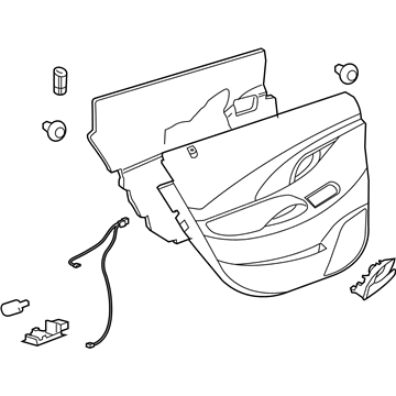 GM 9060144 Trim Assembly, Rear Side Door *Neutral