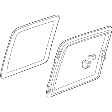 Chevy 88939711 Moveable Glass