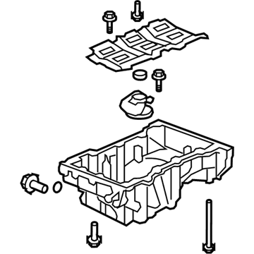 Pontiac 12666374 Oil Pan