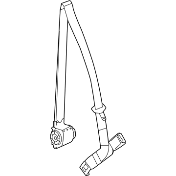 GM 85157215 Retractor Kit, R/Seat Ctr Belt *Dk Atmospherr