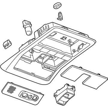 Chevy 22966689 Overhead Console