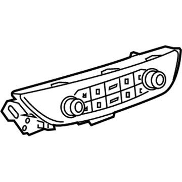 GM 84497454 Heater & Air Conditioner Control Assembly User Interface