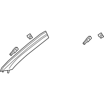 GM 84477090 Molding Assembly, W/S Garn *Black