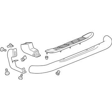 GM 22805432 Regular Cab 4-Inch Round Assist Steps in Chrome