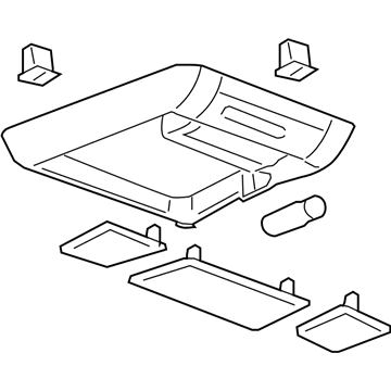 GMC 25853059 Roof Console