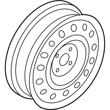 Chevy 95905456 Wheel, Steel