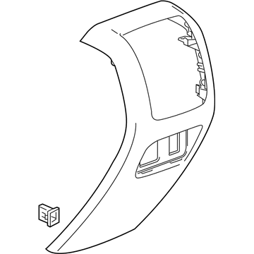 GM 84753467 Panel Assembly, F/Flr Cnsl Rr Tr *Titanium