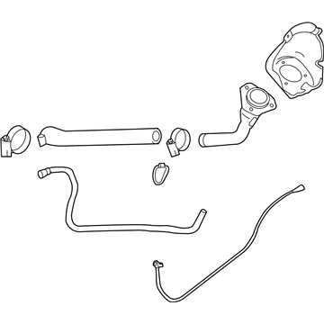 2015 Chevy Silverado 1500 Fuel Filler Hose - 23395446