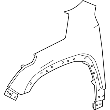 GM 84139849 Fender, Front