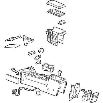 Pontiac 25899357 Console Assembly