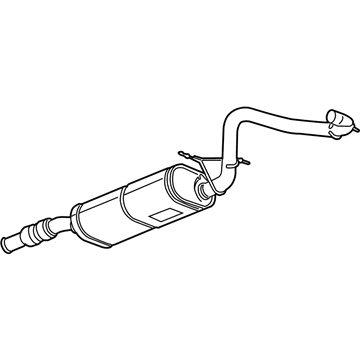 GM 25924428 Exhaust Muffler Assembly (W/ Exhaust Pipe)