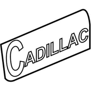 Cadillac 10387855 Nameplate