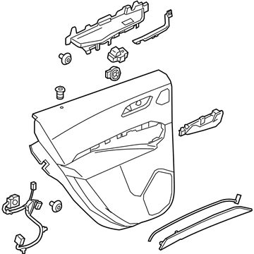 Cadillac 84556886 Door Trim Panel