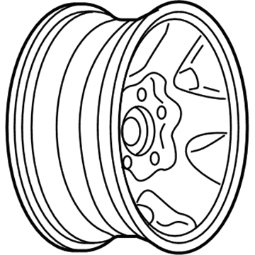 Chevy 12355826 Wheel, Alloy