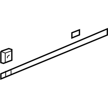 GM 19259272 Molding Asm,Front Side Door Center *Service