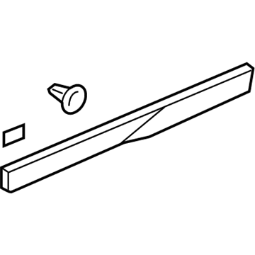 GM 22763775 Molding Assembly, Front Side Door Lower *Slate