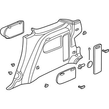 Pontiac 10310583 Lower Quarter Trim