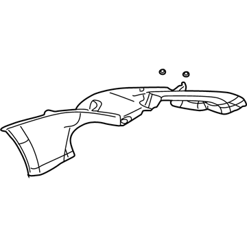 Pontiac 10445966 Upper Quarter Trim