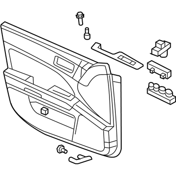 GM 15917282 Trim Assembly, Front Side Door *Gray