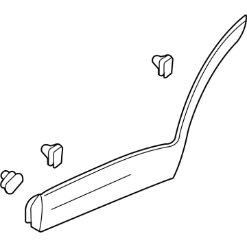 GM 42856189 MOLDING,RR S/D LWR