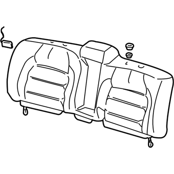 GM 12492790 COVER, Rear Seat Back